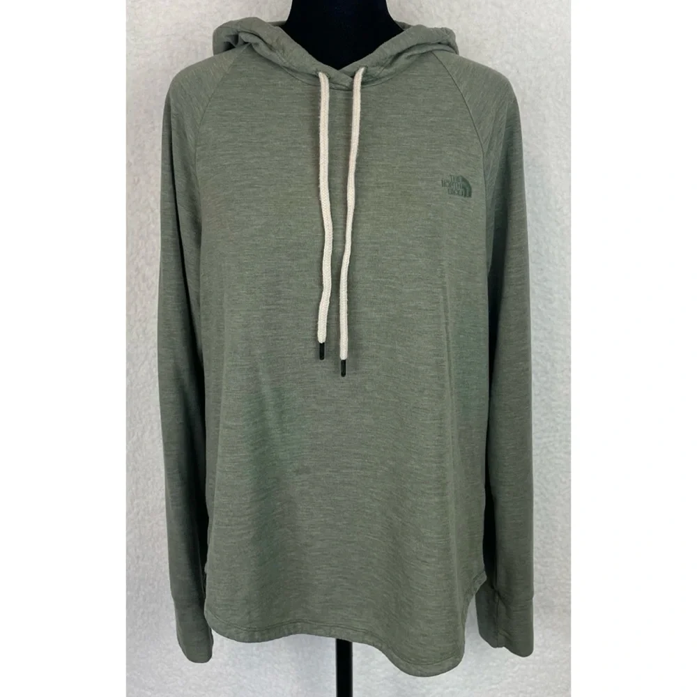 THE NORTH FACE • Thyme Heather Westbrae Knit Pullover Hoodie, L - Picture 12 of 15